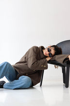 Cozy Buttoned Jacket -in olive