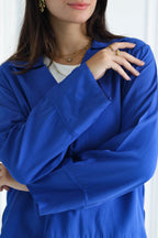 Basic Linen Shirt In Blue
