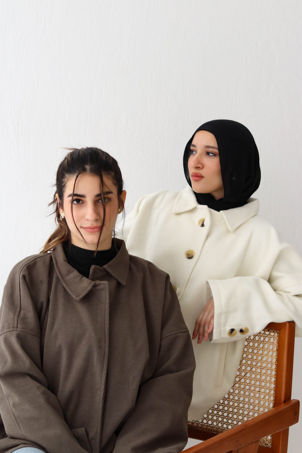 Cozy Buttoned Jacket -in olive